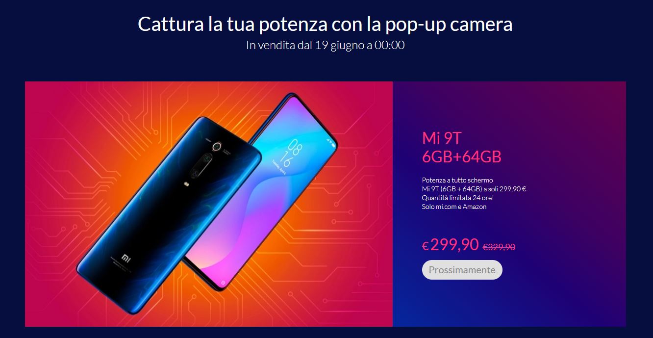 xiaomi mi 9t 299 euro