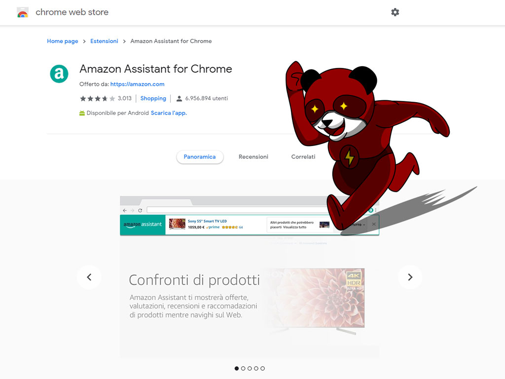 amazon assistant estensione chrome
