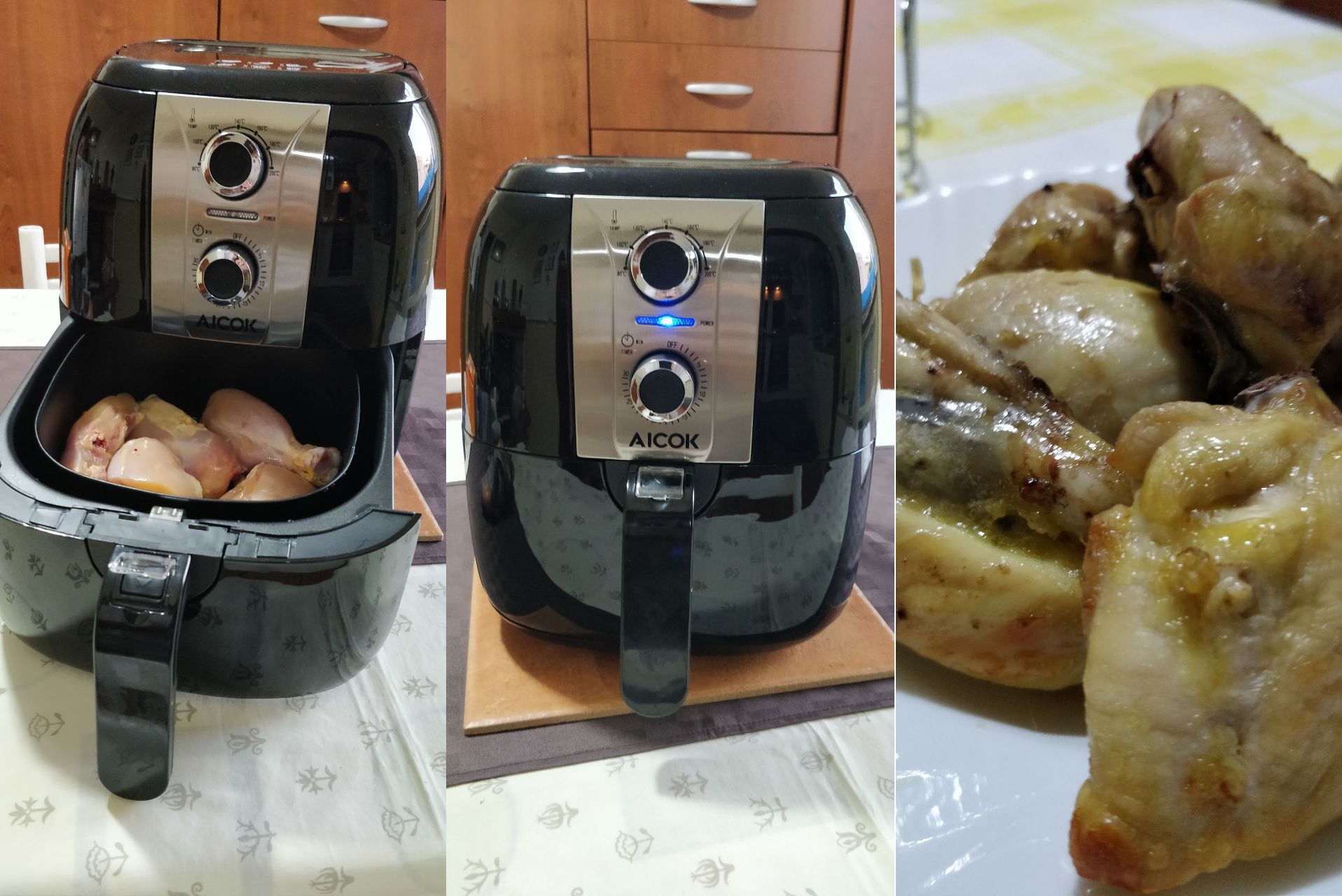 friggitrice ad aria aicok pollo fritto