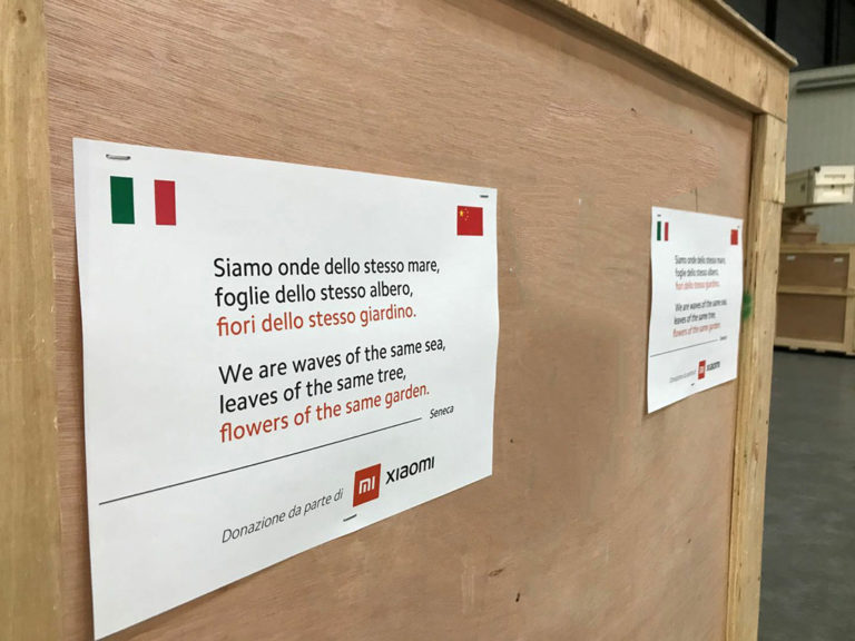 xiaomi dona mascherine alla protezione civile