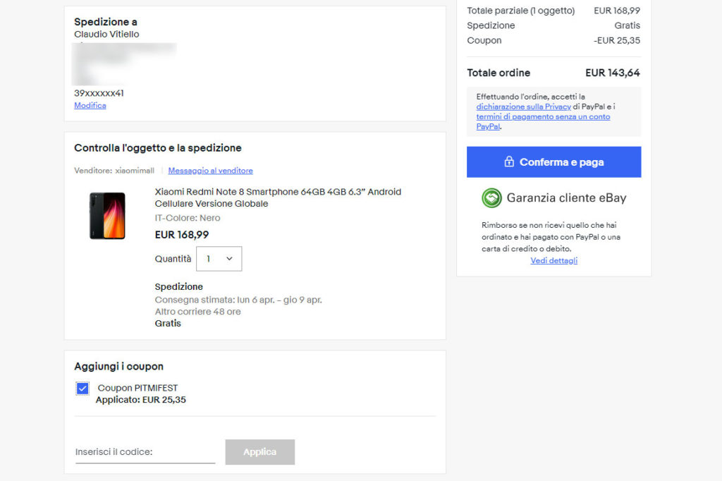 come usare un coupon ebay per il mi fan festival