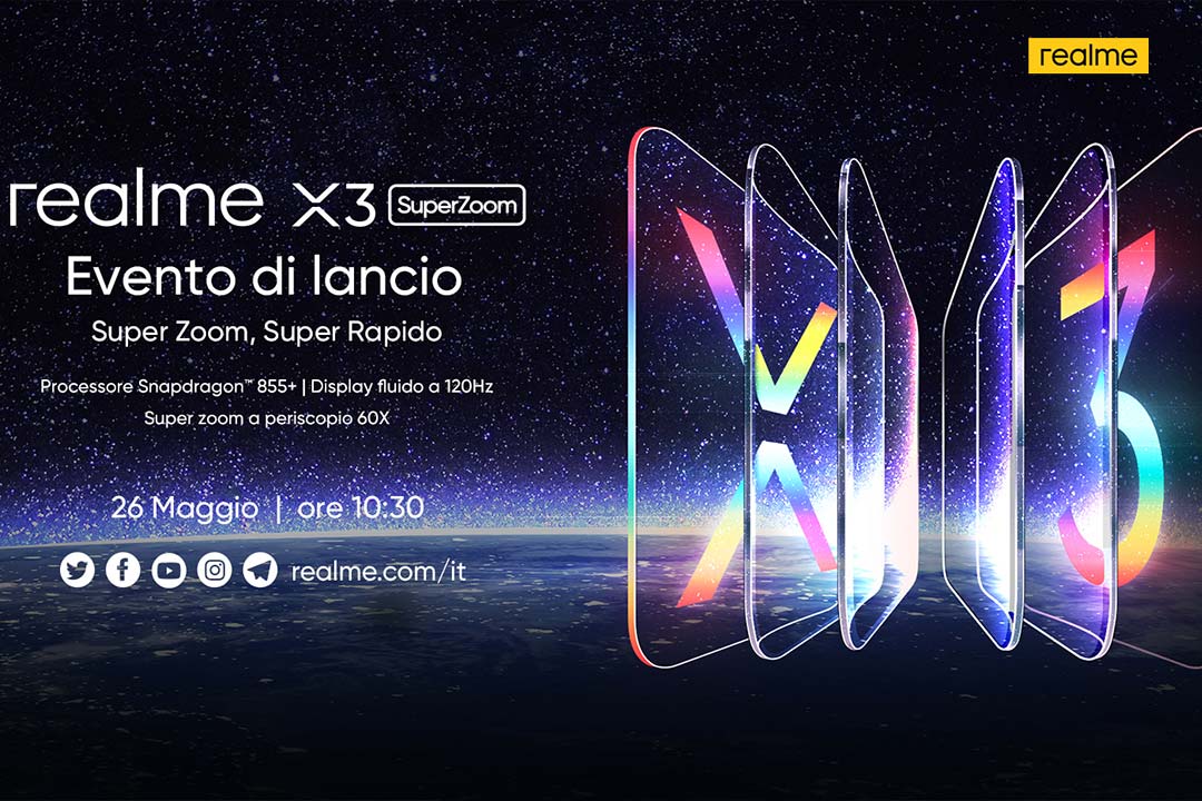 realme X3 SuperZoom ufficiale in Europa: diretta streaming il 26 maggio