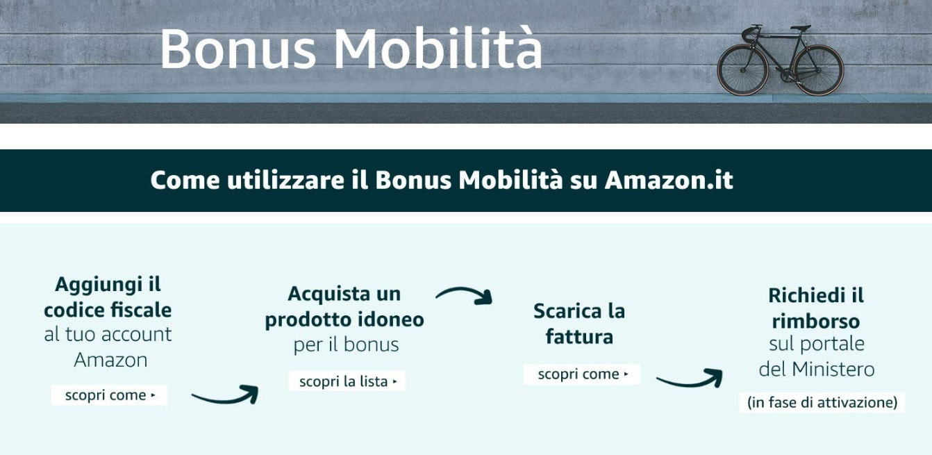 bonus mobilità amazon