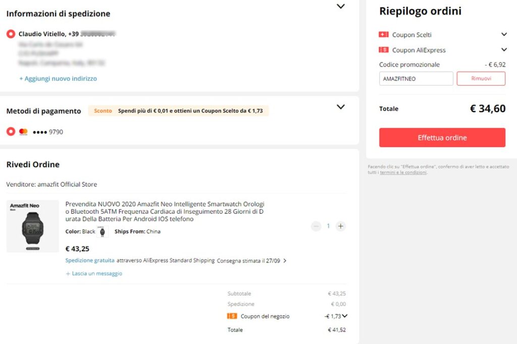 Coupon per Amazfit Neo
