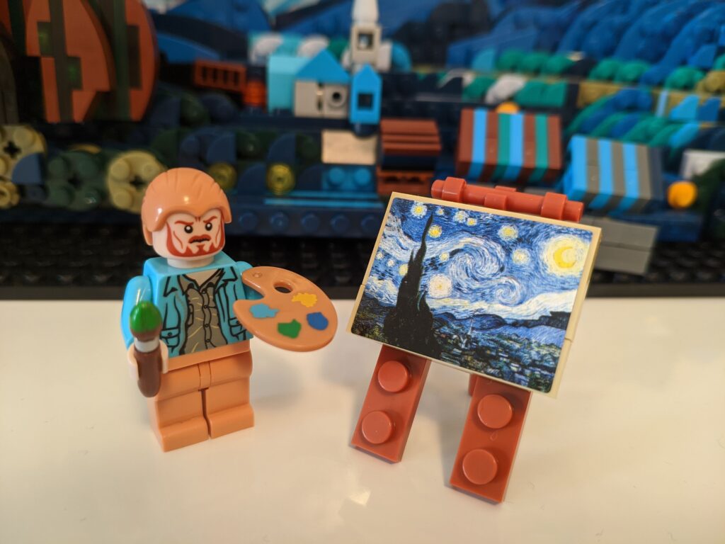Cloni Lego cinesi - La Notte Stellata - Vincent Van Gogh - Minifigure