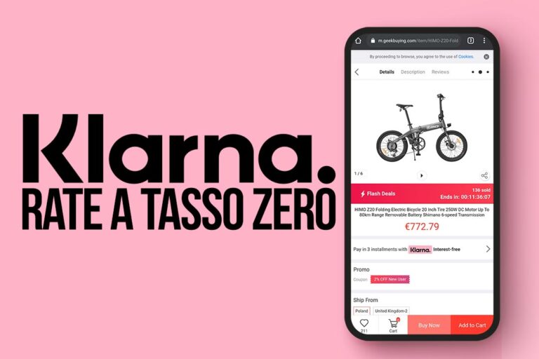 Klarna disponibile su Geekbuying
