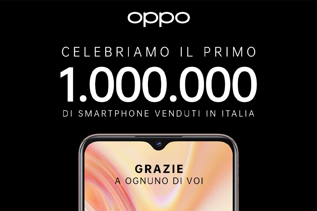 OPPO celebra 1 milione di Smartphone venduti in Italia