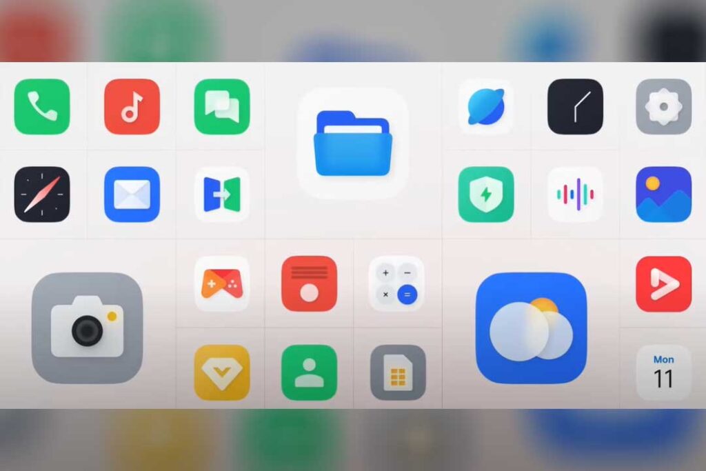 oppo coloros 12 icone