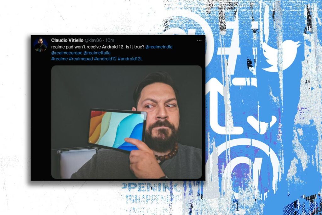 realme pad android 12 twitter