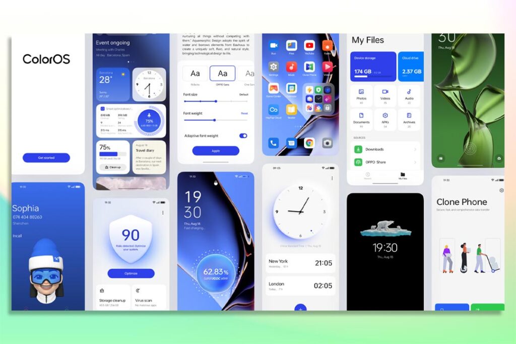 OPPO ColorOS 13 aquamorphic