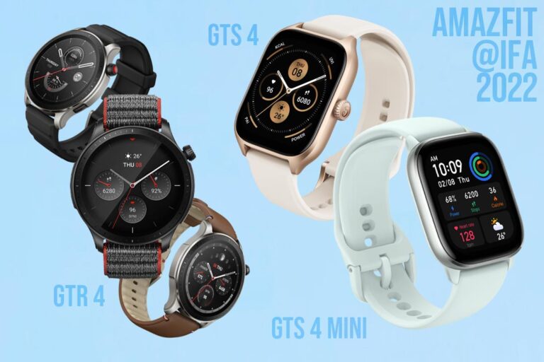 amazfit gtr 4, gts 4 e 4 mini