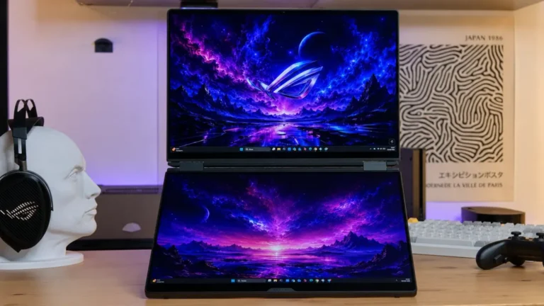 ASUS ROG Zephyrus Duo GX651AX in primo piano