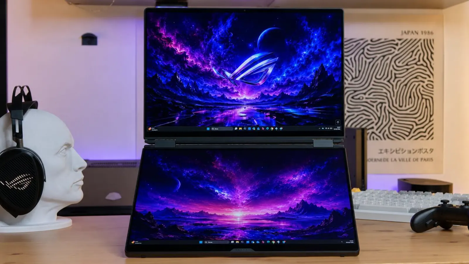 ASUS ROG Zephyrus Duo GX651AX in primo piano