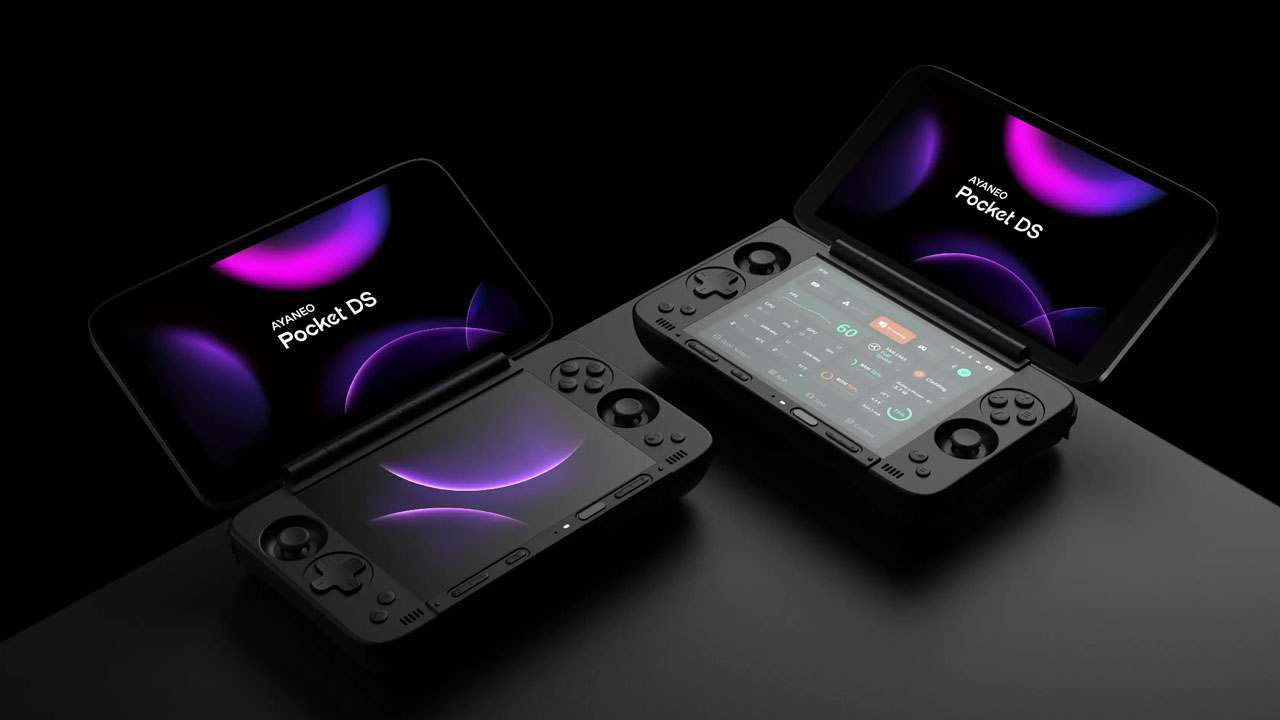 AYANEO Pocket DS ufficiale: handheld Android a doppio schermo con Snapdragon G3x Gen 2