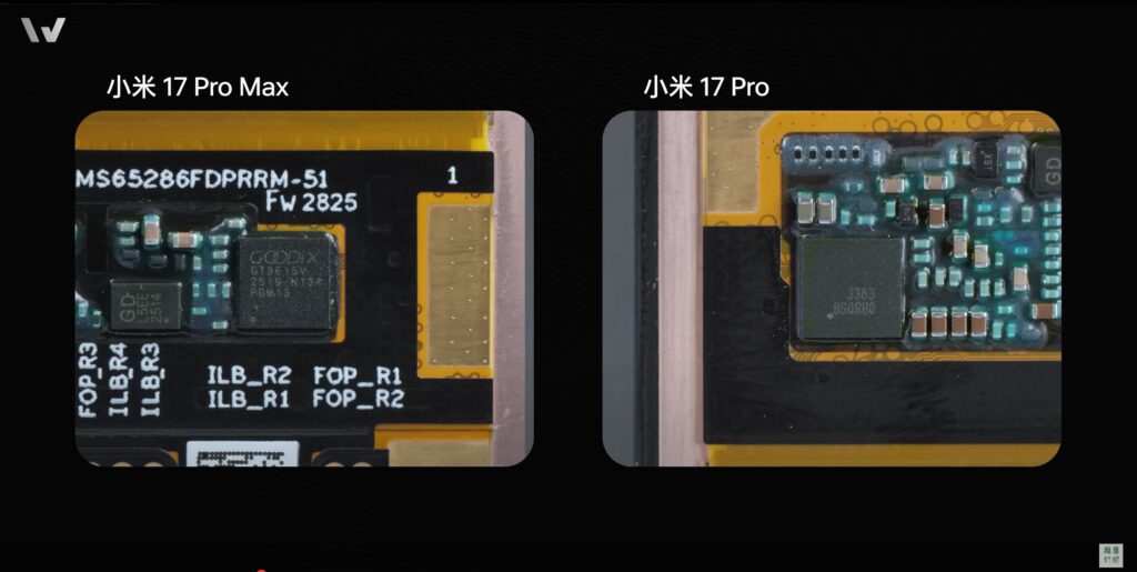 Xiaomi 17 Pro e 17 Pro Max Teardown 