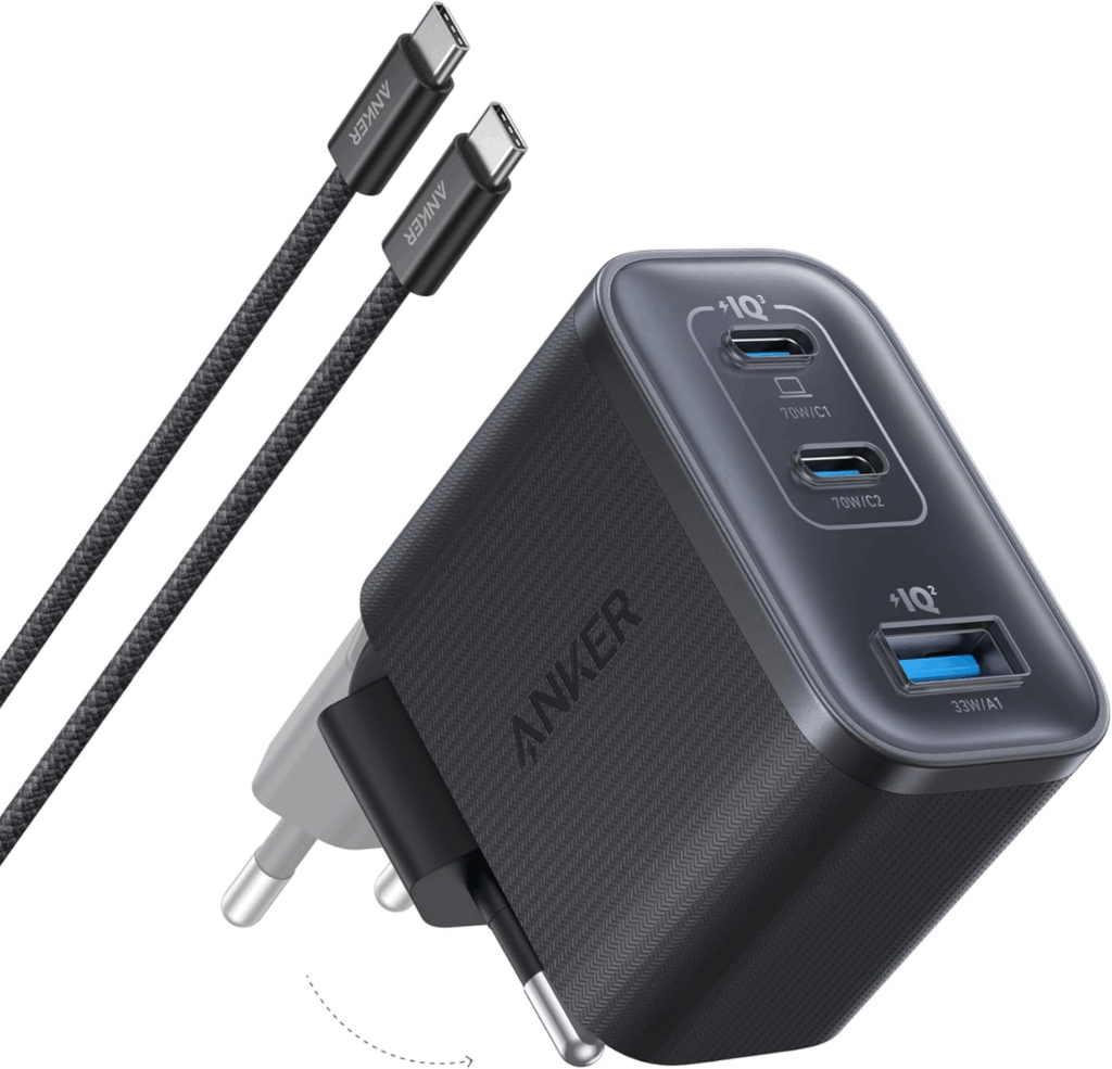 Anker Nano Charger (70W, 3 porte)
