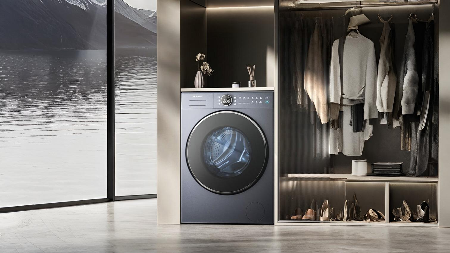 Dreame P5 ufficiale: lavatrice-asciugatrice slim con AI e asciugatura a condensazione rapida