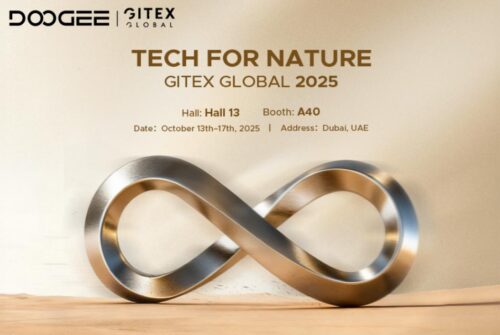 DOOGEE a GITEX GLOBAL 2025: rugged “Tech For Nature”, smartphone in fondi di caffè e proiettore integrato