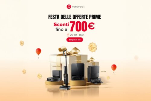 Roborock: fino a 700€ di sconto per la Festa delle Offerte Prime di Amazon