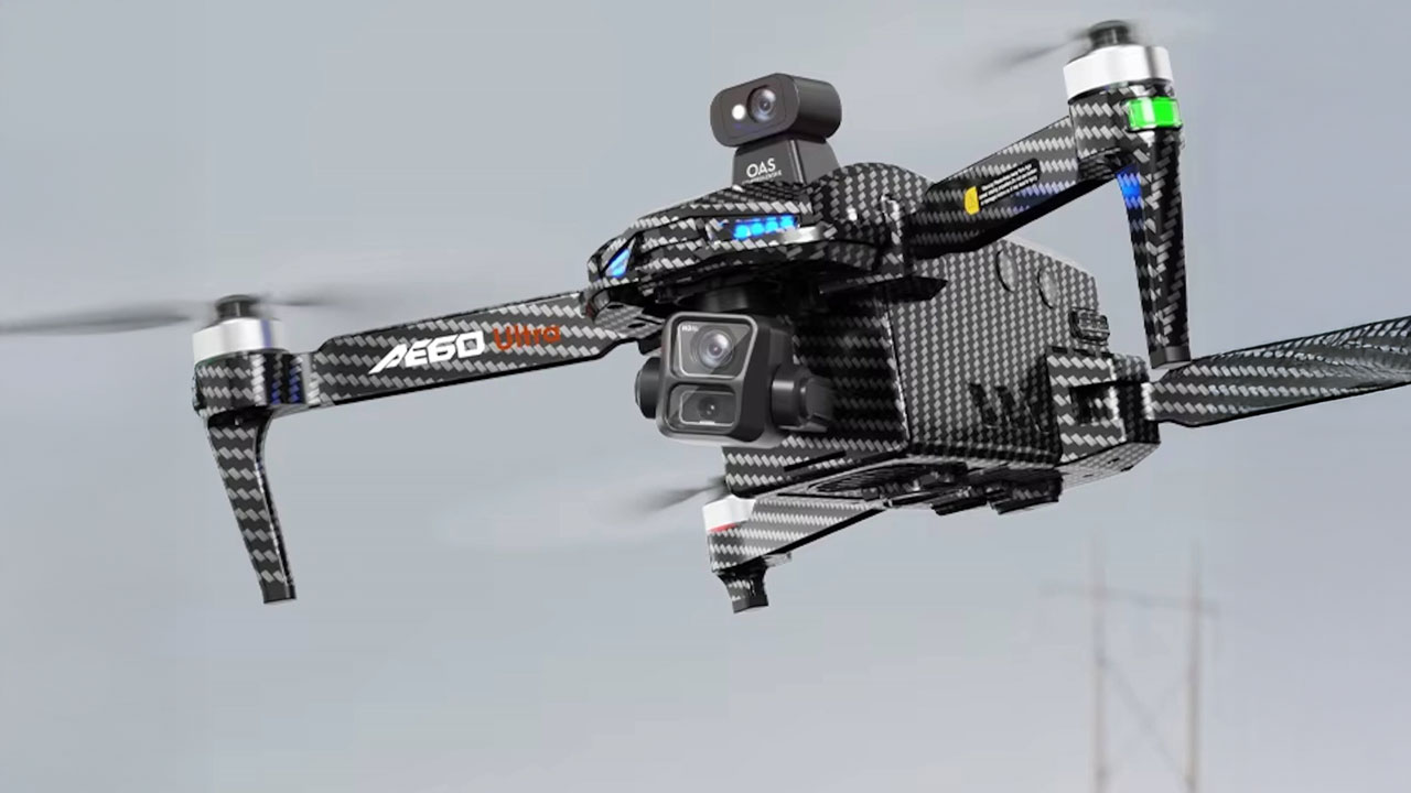 AE60 Ultra, drone economico con 4K e tele 5x a meno di 300 euro