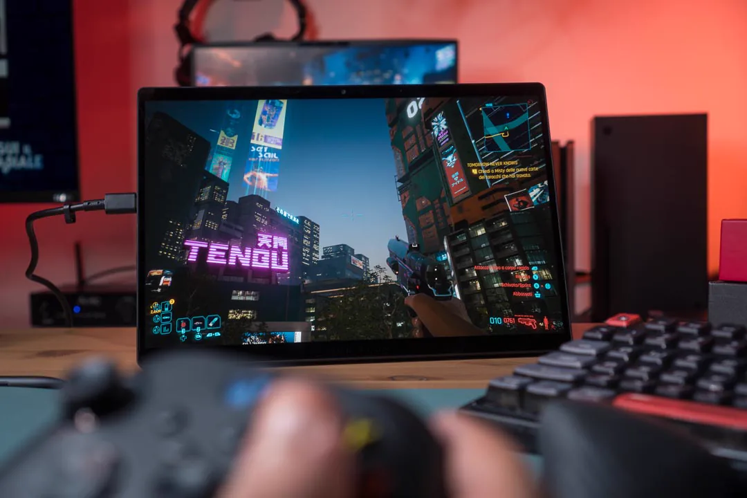 ASUS ROG Flow Z13 2025 durante una sessione di gioco