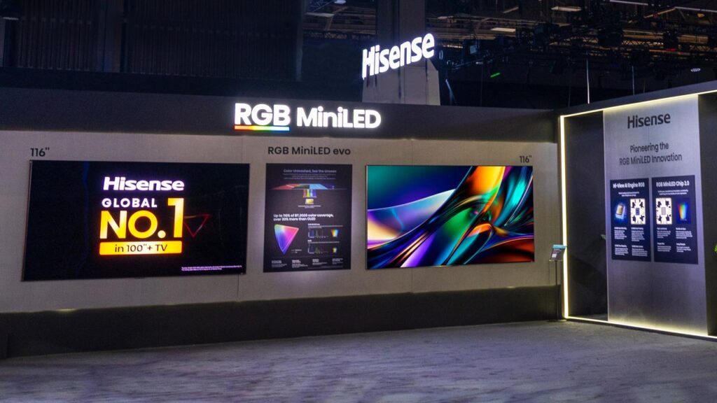 hisense ces 2026 rgb miniled