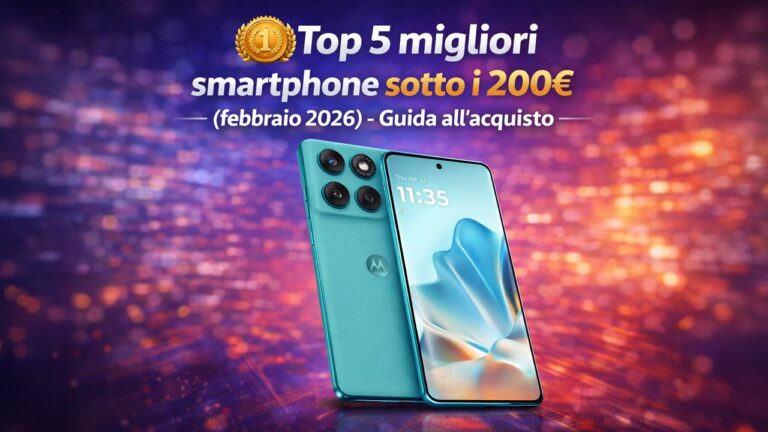 Top 5 migliori smartphone sotto i 200€ (febbraio 2026) - Guida all'acquisto - Febbraio 2026