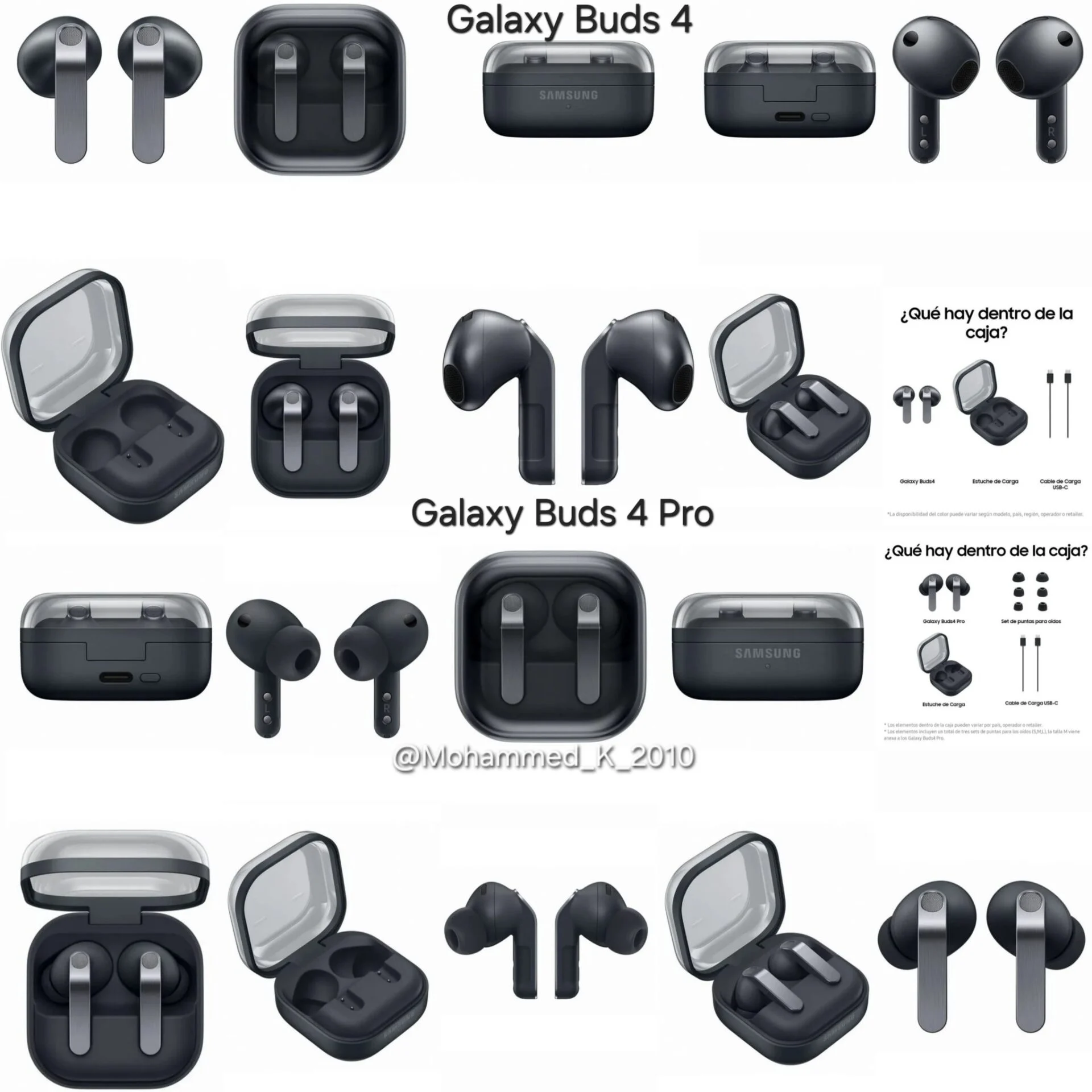 Samsung Galaxy Buds 4 e 4 Pro