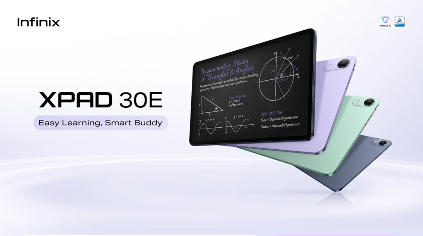 Infinix presenta XPAD 30E: tablet per studenti con AI Tutor e batteria da 7000mAh