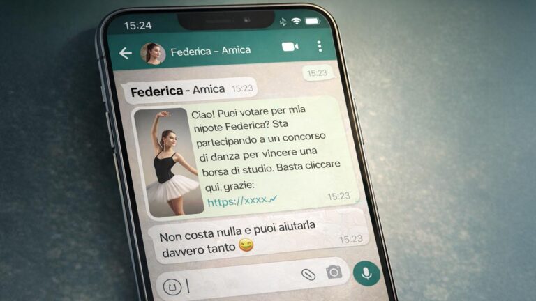 Truffa della ballerina WhatsApp