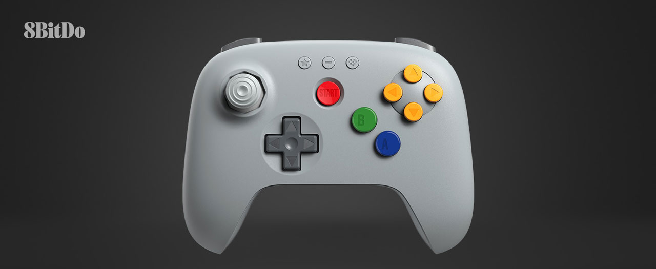 8BitDo 64 Controller Classic Grey: il joypad N64 con Hall Effect arriva in Europa il 20 marzo