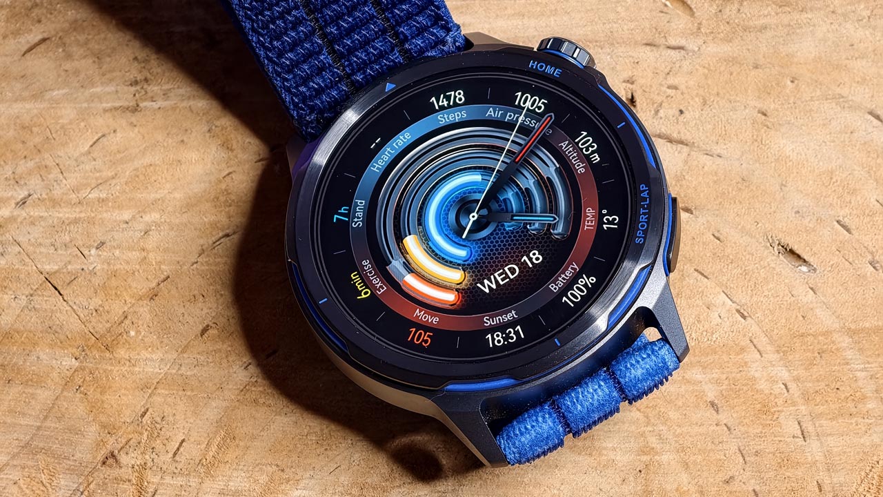 Huawei Watch GT Runner 2 — display AMOLED su ceppo di legno