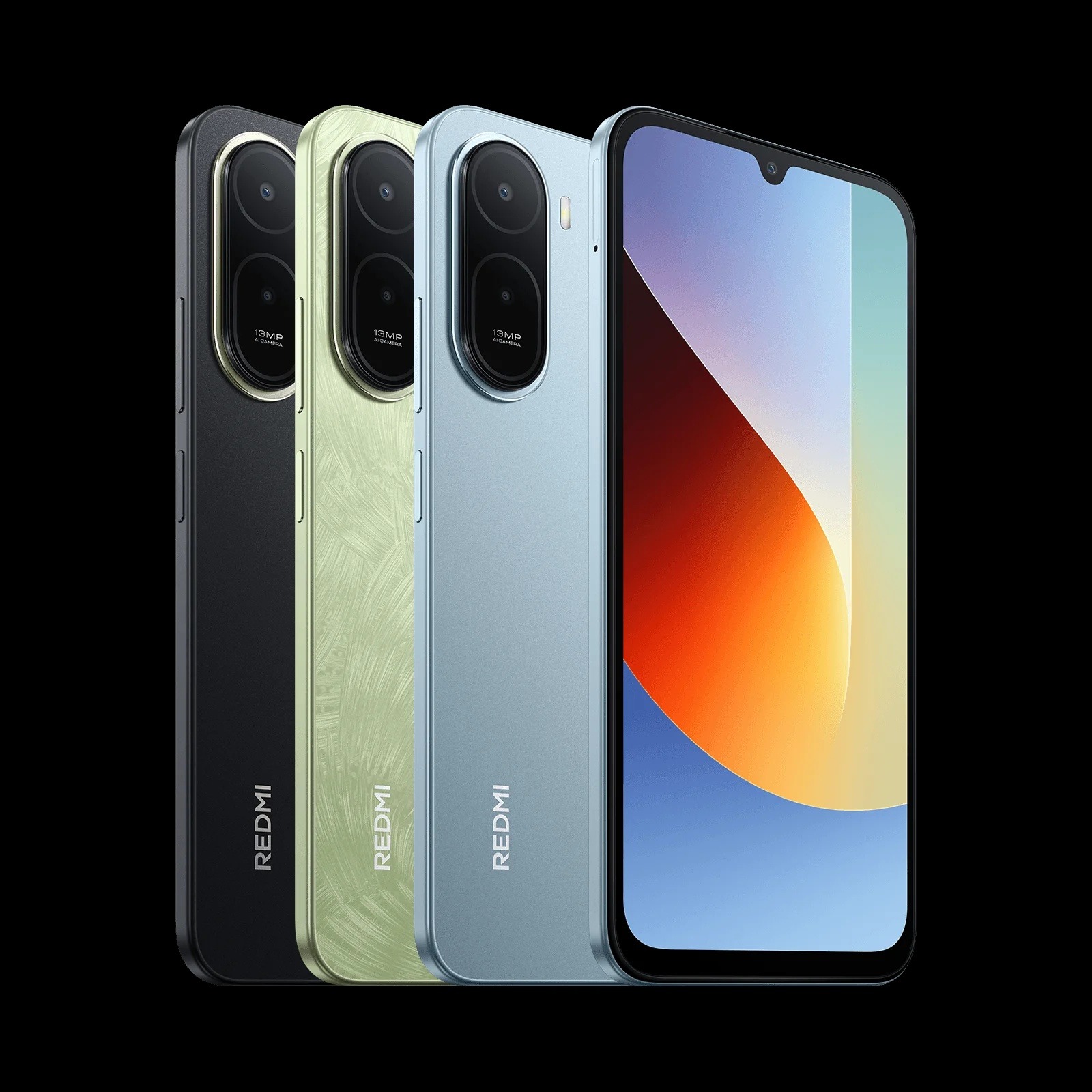 Redmi A7 Pro colorazioni Black Mist Blue Palm Green