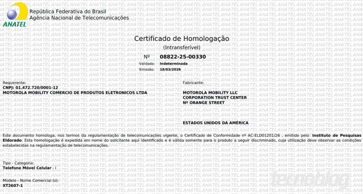 Motorola XT2607 certificato in Brasile