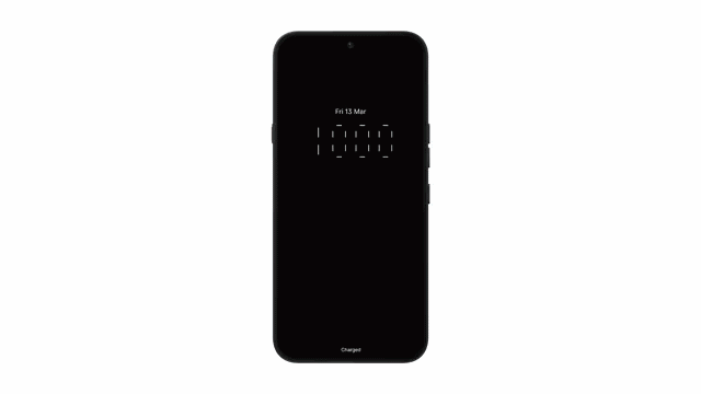 Animazione Depth Effect sulla lock screen di Nothing OS 4.1 con orologio in stile Community Edition