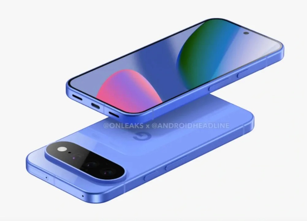 Google Pixel 11 design fronte retro render
