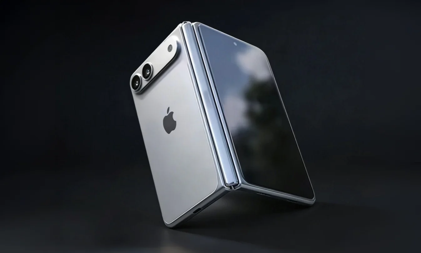 Render concettuale del primo foldable Apple