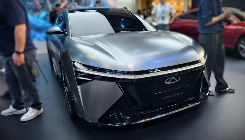Chery Arrizo X debuts with 0.196 Cd drag, previews next-gen fuel and hybrid sedan at Beijing Auto Show