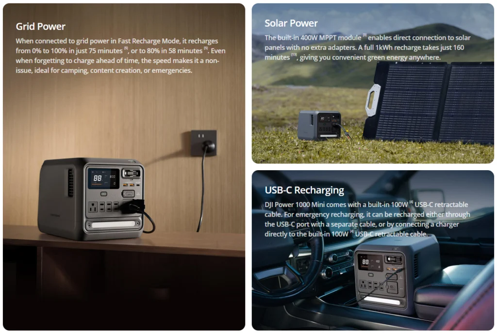 DJI Power 1000 Mini portable power station