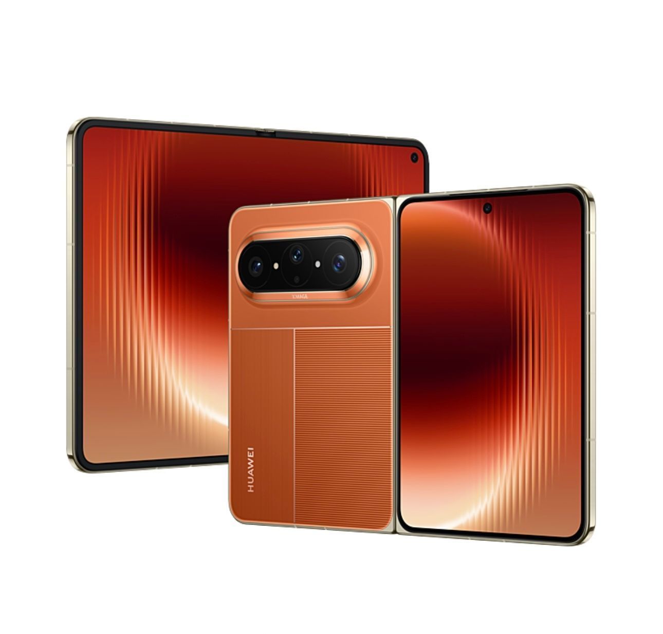 Huawei Pura X Max in colorazione arancione