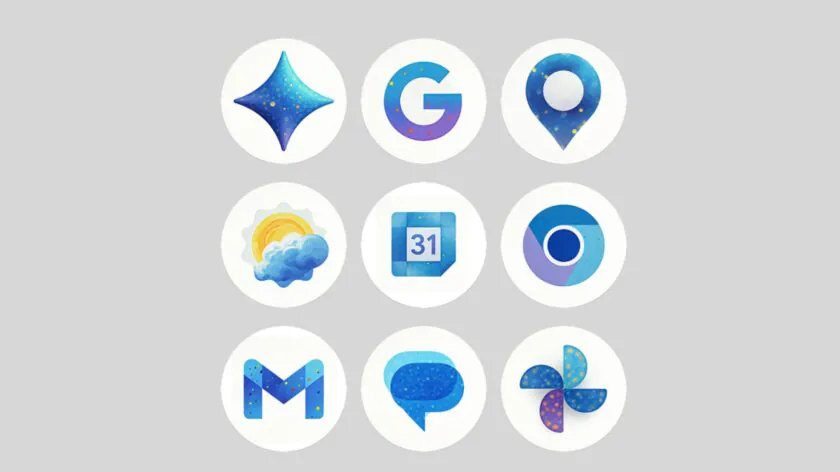 Icone personalizzate del Google Pixel 10a Isai Blue