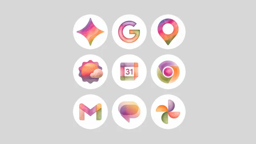 Icon pack del Google Pixel 10a Isai Blue