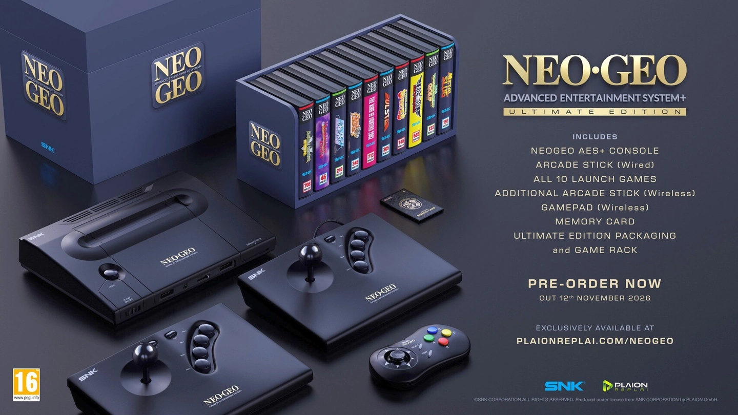 NeoGeo AES+ SNK torna dopo 35 anni