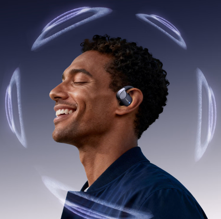 Tozo Open X2 Pro auricolari open-ear con design regolabile e finitura in silicone