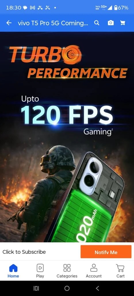 Teaser vivo T5 Pro con gaming fino a 120 FPS
