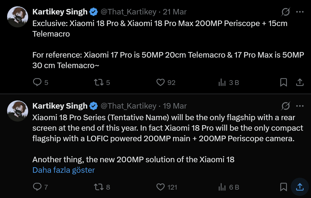 Xiaomi 18 series leak 1