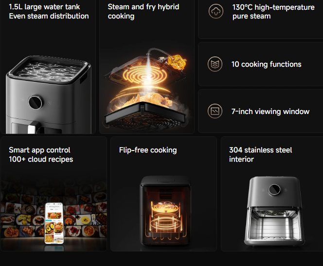 Xiaomi Mijia Smart Steam Air Fryer 7L
