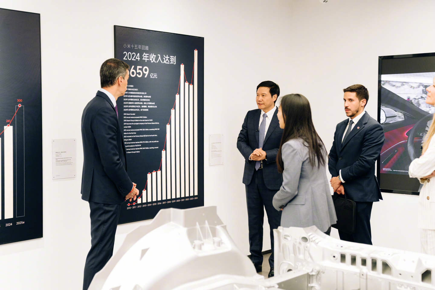 Xiaomi YU7 durante la visita del premier spagnolo