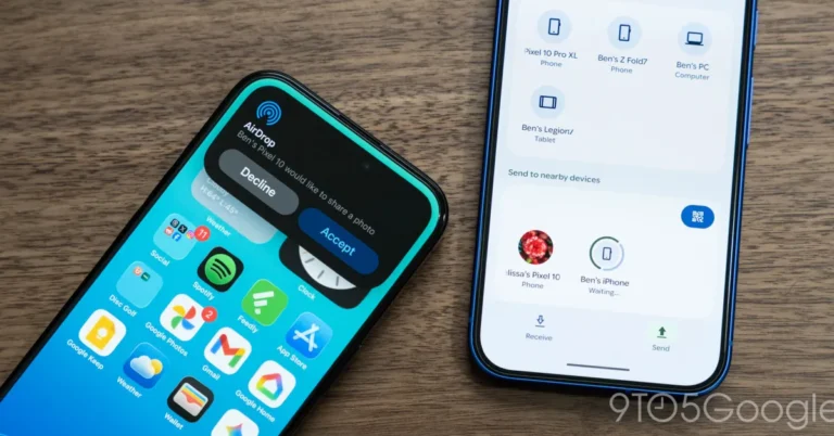 AirDrop su Android con Quick Share
