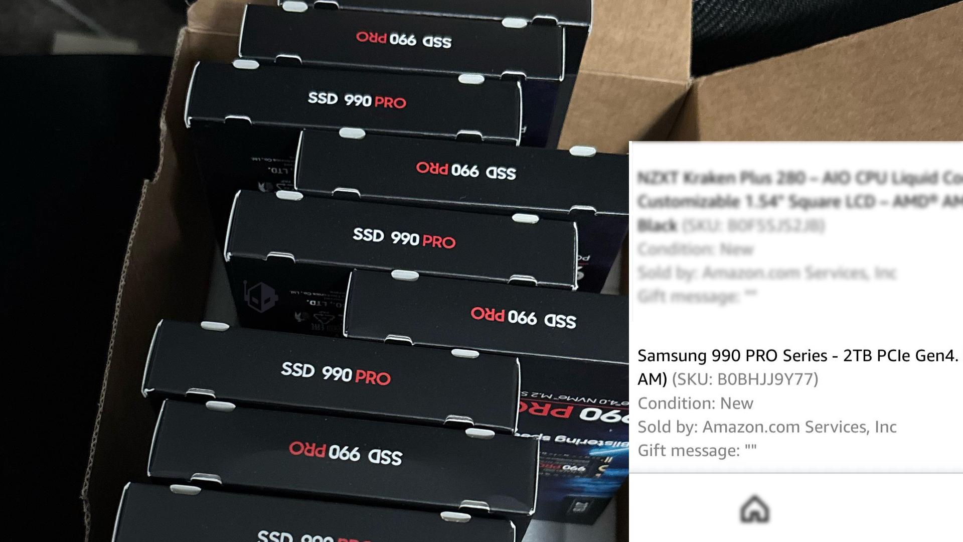 Amazon spedisce 10 Samsung 990 PRO al posto di uno